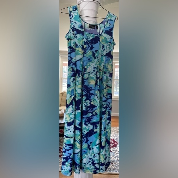 Attitude by Renee Como women’s Jersey Maxi dress Medium Pmulti color.sleeveless. - Picture 2 of 3